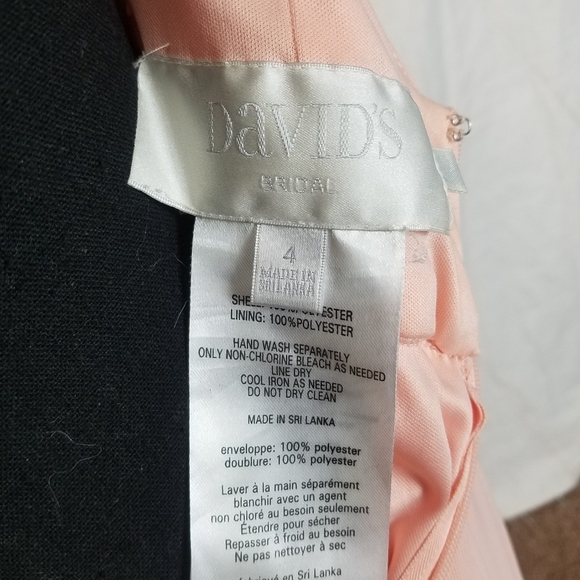 Davids bridal Bellini special occasion criss cross back halter dress size 4 - Picture 11 of 14